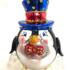 Sparkle Bright by Christopher Radko Penguin Hat Vintage Christmas Ornament 2012